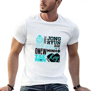 Herren-Tanktops Shinee Schrift Collage T-Shirt Grafik T-Shirt Tierdruck für Boys Edition koreanische Mode Männer Kleidung