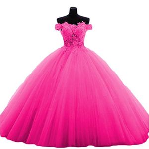 Newest Red Lilac Yellow Pink Quinceanera Dresses 2019 Applqiues Beads Sweet 16 Prom Pageant Debutante Formal Evening Prom Party Gown AL 342p