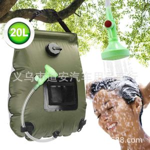 20L Outdoor Solar Powered Heating Water Bag, Camping Shower Bag