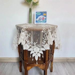 Table Cloth Exquisite Hand-nailed Beads Pendant Square Large Tablecloth Kitchen Dining Room Coffee Christmas Wedding Decoration Tapete