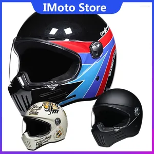 Motosiklet Kaskları Orz-728 Retro Kask Abs Işık Kruvazörü Erkekler ve Kadınlar İçin Tam Kapsam Dot Onaylı