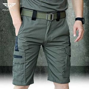 Men's Shorts Mens military goods summer shorts breathable multi pocket tactical pants outdoor climbing wear-resistant camouflage shortsL2405