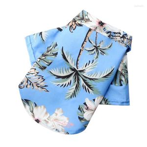 Camicia da camicia dell'abbigliamento per cani cool spiaggia in stile hawaiano abiti per animali domestici sottili a maniche corte traspirabili tagli di animali e