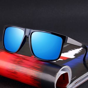 Uomini occhiali da sole polarizzati Design del marchio vintage vetri quadrati uomini che guidano occhiali da sole occhiali UV400 sfumature 203m
