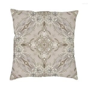 Pillow Fashion Vintage -Strass -Perlenabdeckungen 40x40 cm Kristalle Diamanten Wurfkoffer für Sofa Kissenbezug Home Decorative