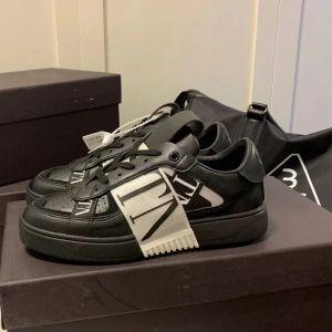 Designer maschi casual sneaker in pelle genuina vera scarpe da passeggio traspiranti