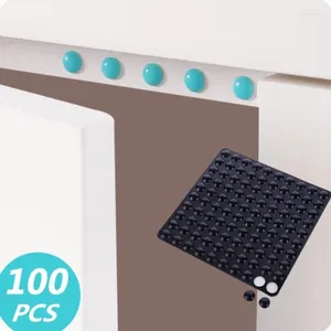 Badmattor 100 st spjällbuffert vägg klistermärken självhäftande toaletter låda dörrskåp anti-kollision gummi non slip silikon fötter