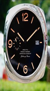 Zegary ścienne duży luksusowy dekoracje domu nowoczesny kalendarz cichy clcok metalowy design 3d zegarek dekoracja salon 1181820