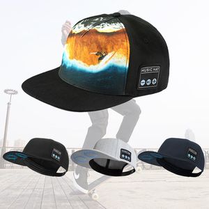 Новые беспроводные Bluetooth Sound Cap Unisex European и American Street Hip-Hop музыкальные наушники, бейсболка