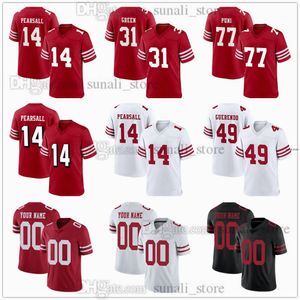 2024 Draft Pick Football Jerseys 14 Ricky Pearsall 31 Renardo Verde 77 Dominick Puni 43 Malik Mustapha 49 Isaac Guerendo 83 Jacob Cowing 48 Tatum Bethune costurado