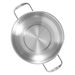 Pannor induktion rostfritt stål anti-spill potten stor diskmaskin säker köksredskap 201 nudel