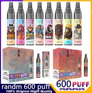 Fumot RandM VASE 600 Puffs Vape Disposable E Cigarette 2 ml Mesh Coil 20 Flavors Available with RGB Light