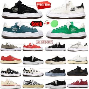 Designerschuhe Maison Mihara Yasuhiro Mmy Sneakers Peterson Blakey Baker Og Sohle Leinwand Schwarz weiß lila Pink Leder Herren Frauen Trainer Freizeitschuhe