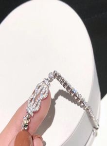 2020 new zipper bracelet full of diamond bracelet fashion highend customized 925 sterling silver superior quality7886524