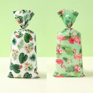 Wrap Prezent Hawaje Candy Cookie Torby Flamingo motyw urodzinowy wystrój opakowania