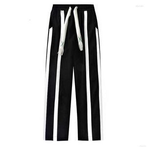 Mens Pants Men Clothing 2024 Autumn Trend Sports Loose Side Striped Straight Trousers For And Women