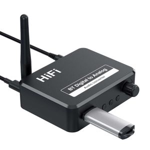 Bluetooth 5.1 Mottagande omvandlare med USB Flash Drive Audio Adapter Digital till analog
