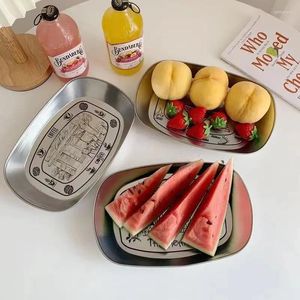 Placas Retro Plate Metals Creative Pases de Fruta Bande