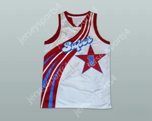 CUSTOM NAY Mens Youth/Kids SUPER STAR 1 WHITE BASKETBALL JERSEY TOP Stitched S-6XL