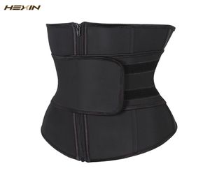 Hexin Bauchgürtel hoher Kompression Reißverschluss Plus Größe Latex Tailler Corset Underbust Body Fajas Schweiß Taillentrainer T2008244705970