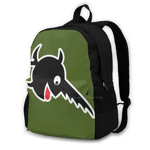 Rucksack The Laughing Sawfish-9th Flotilla-Black-Clean-Stil Frauen Männer Teenager Laptop Reiseschule u 96 Boot