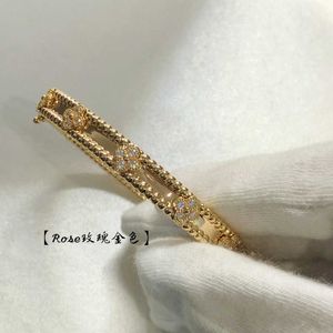 High standard bracelet gift first choice Clover Flower Bracelet for Women 18k Rose Gold Wide Narrow with with common vanley bracelet