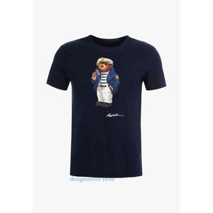 Luxury Men T Shirt US SIZE Cotton White Tshirt Designer Shirts Martini Bear Hockey Skiing Captain USA Pattern for Women Trendy