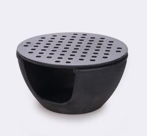 Small Cast Iron Charcoal Barbecue Grills BBQ Portable Retro Mini Tea Oven Reating Spise Candle Holder TEAPOT BASE 1585CM 1187592956