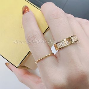 Best-seller Diamond Ring Fashion Bracciale Open Bracciale Ring con scatola regalo