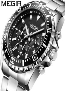 Mei Gainer Megir Multifunction Watches Men039S Fashion Sports Business Calender Luminous Watch Quartz Watch 20644726038