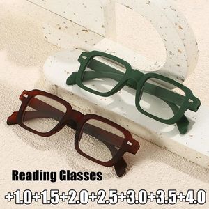 Солнцезащитные очки женщины модные квадратные рамки для чтения бокалы унисекс прозрачный