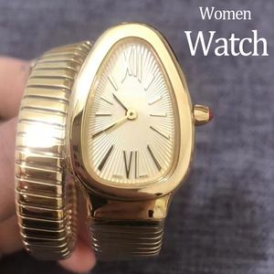 Designerklockor för kvinnliga Womans Watches armbandsur Sport Watch Snake Watch 20mm Quartz Movement Watches rostfritt stål Silver Watchstrap Watches