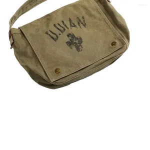 Ryggsäck American Vintage Postman Charter bilväska Cool Wash Made Old Computer Handbag Storage krypterad duk vattentät