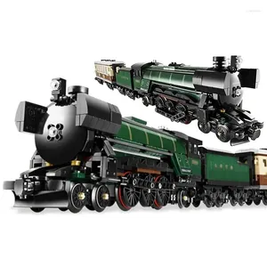 Favore a partito Toys City Retro Steam Train Tecnico su larga scala Compatibile 10194 blocchi impostato per adulti bambini