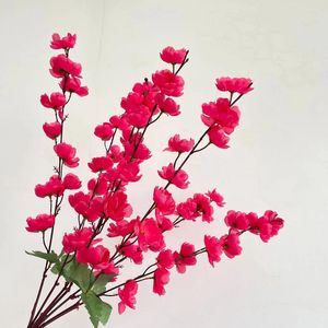 Dekoratif Çiçekler Yapay Çiçek İpek Bezi Model 7 Çatal 70 Şeftali Çiçeği Kapalı Oturma Odası Masa Mühendislik Düğünü