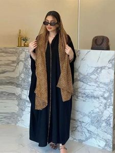 Etniska kläder Ramadan Khimar Kimono Dubai Abaya Prayer Clothes Women Kaftan Saudiarabien Turkiet Islam Muslim Hijab Dress Robe Femme Musulmane T240510