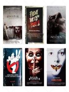 Thriller Movie Metal Poster Plaque Metal Vintage Horror Movie Metal Tin Wall Decor for Bar Pub Club Man Cave Chic Modern Pain4294464