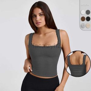 Женская футболка Sexy Tees y2k Летнее женское кружево сексуальное квадратное майки для майка чисто