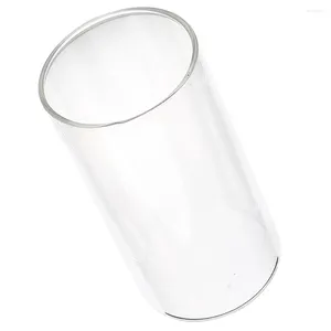 Candle Holders Household Glass Cup Home Decor Cylindrical Candlestick Windproof Cylinder