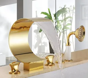 Смесители раковины ванной роскошные золотые высококачественные высококачественные золотые золоты