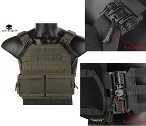 Emersongear Tacticalクイックリリースベストジャムプレートキャリア20戦術JPCベストハンティングモルベストfor6032655