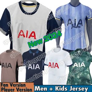 Sohn Maddison 23 24 25 Soccer Trikot zu Hause weißes Fußball -Hemd aus der blauen Player Version Kinder Kit 2024 2025 3. Kulusevski Richarlison Pedro Porro Romero Johnson Werner