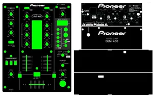 Fensteraufkleber DJM400 Mixer Panel DJ Filmschutz Paste Limited Edition Black White Spot Sale kostenlos Mail