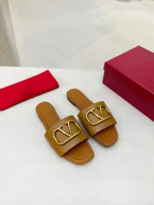 high-quality Luxury Sandals Women's Senior Fashion Designer Shoes Letter Wedding Dinner Women's sliders Sandals 0501v