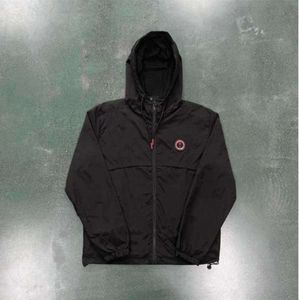 2024 NOWOŚĆ MĘŻCZYZN KURTA TRAPSTAR SPORTWAJ IRGATE T WINDBREAKER-BLACK Haftowane litery Women Zipper Ochrona przed słońcem 6655ess