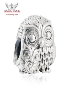 Memnon Jewelry 2016 Sonbahar Yeni Büyüleyici Baykuş Ailesi Cazibesi Fit Bilezikler DIY 925 Mücevher Yapımı İçin Gümüş Hayvan Boncukları Be3999032432