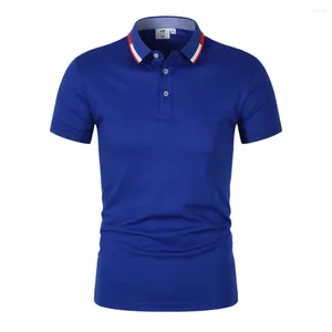 Polos masculinos Summer Men Work Business Solid Color T-Shirt