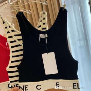Designer Shirt Cropped T Shirts Women Knits Tee Knitted Sport Top Tank Tops Woman Vest Yoga Tees