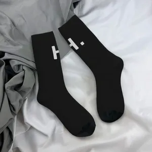 Women Socks Black H Stockings Unisex Word Soft Vintage Spring Running Sports Anti Slip Custom Gift