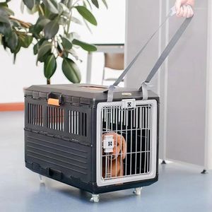 Cat Carriers Breathable Carrier Box Carrying Safe With Handle Travel Crate Transport Cage Basket For Indoor Puppy Car Outdoor